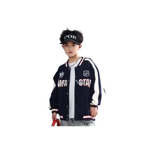 Lanza Повседневная бейсбольная куртка весна-осень темно-синий для подростков