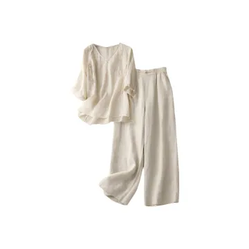 Cynthia Linen Blend Dress - POIZON