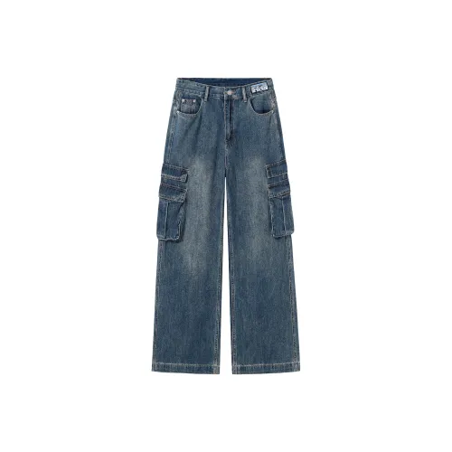 SNOOPY Винтажные синие женские джинсы