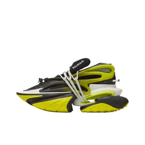 BALMAIN Unicorn Износостойкий And Легкий Низкий Топ Спортивный Лайфстайл Повседневная обувь Мужская Черный Желтый