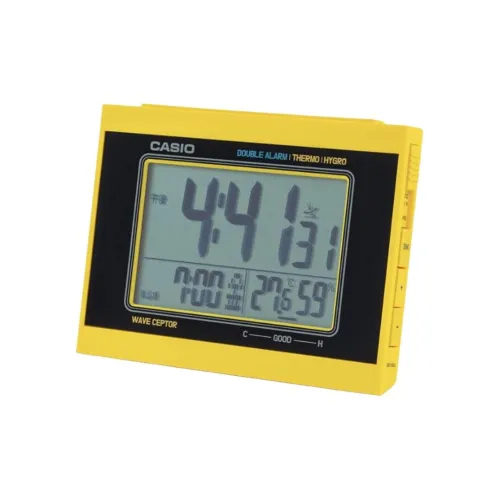 CASIO Радиоконтролируемый Механизм Смола Будильник Унисекс Желтый