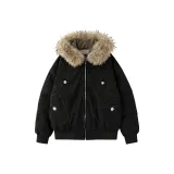 Чёрный (без мехового воротника)