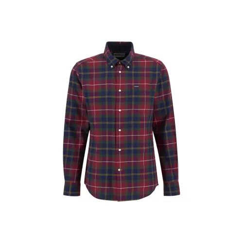 BARBOUR Red Men's Shirts BARBOUR Красные Мужские Рубашки