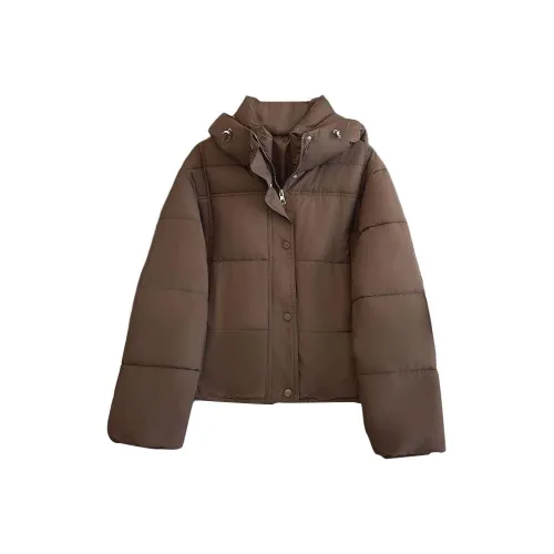 ZIMO Cotton Linen Blend Women's Down Jacket