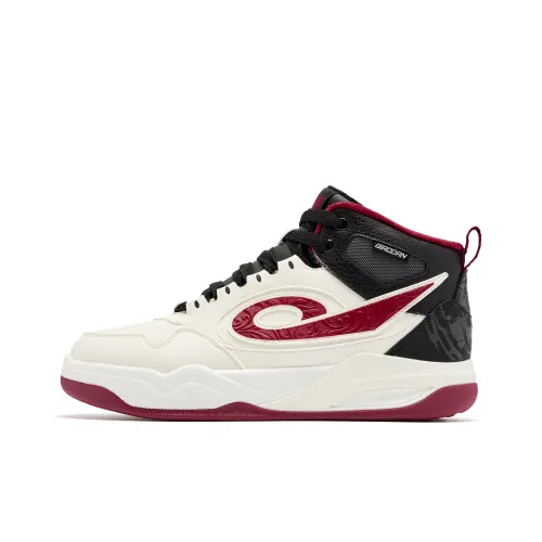 QIAODAN Термический Увеличение Высоты Устойчивый к Износу Противоскользящий MID Верх Скейтборд Кроссовки Мужские