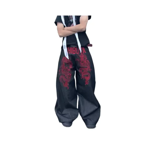 SNEIKLAU Черный Унисекс Джинсы