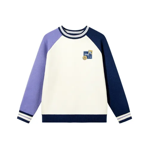 La Chapelle Синий Фиолетовый Блок Смайлик K Kids Свитера