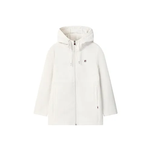 FILA Белая Куртка Женская Паровая Белая