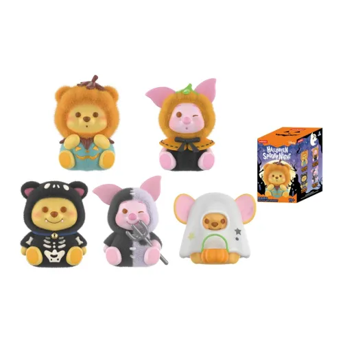 Miniso X Disney Винни-Пух Тыква Чудеса Ночь Коллекция Слепые коробки Один Mystery Коробка Целая коробка 4 шт