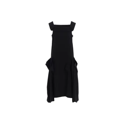 Yohji Yamamoto LIMI Feu FW25 DOUBLE SATIN SQUARE FRILL Дресс A Sleeveless Dress Women's