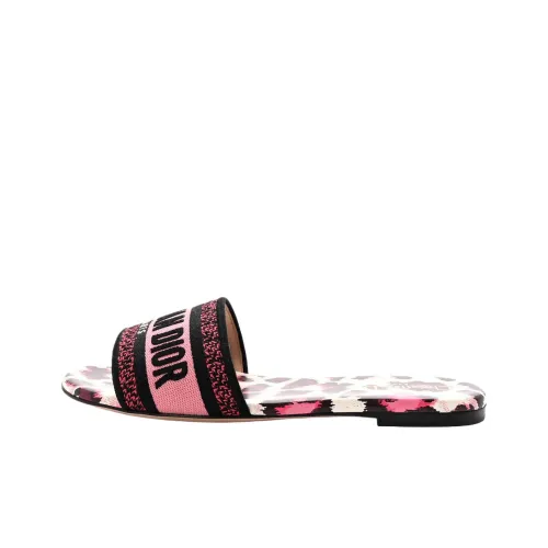 DIOR Dway Резиновая подошва Слипоны Женские Red