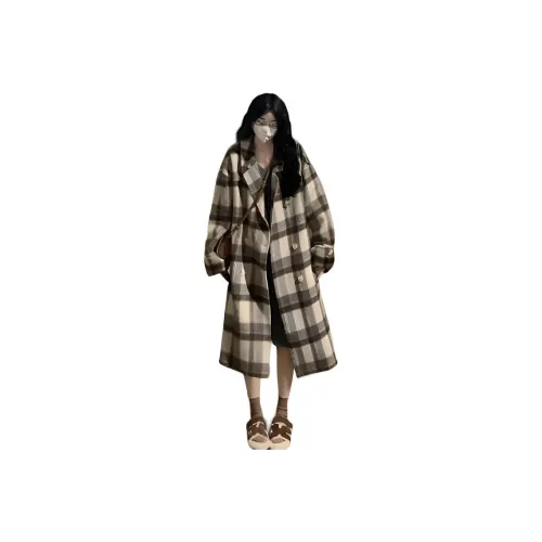 SKYA Клетчатое Женское Пальто