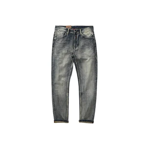 MAREA VESUVIO Синий Мужской Джинсы