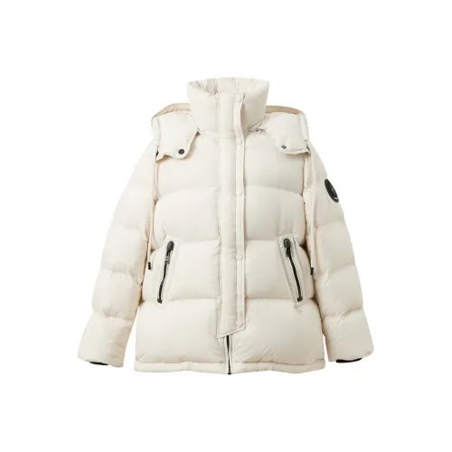 3COLOUR Ecru Женские Пуховики