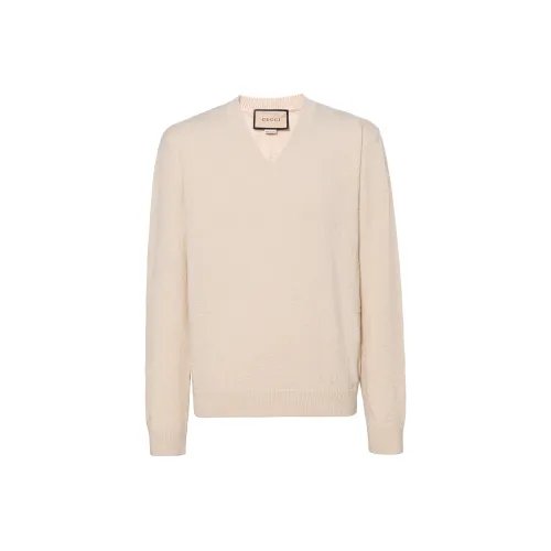 GUCCI Love Parade FW22 Свитер Мужской Бежевый