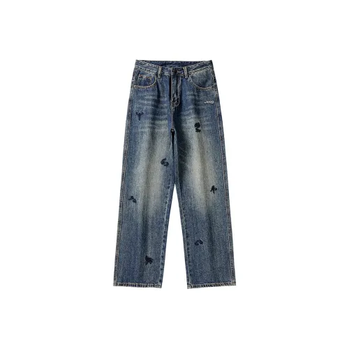 Jeep Винтажные синие унисекс джинсы