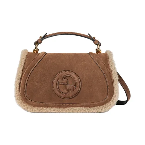 GUCCI Телячья кожа Одно плечо Сумка Средний Женский Коричневый