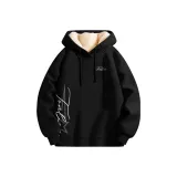 [Шерпа-толстовка] Черный (Звезда Логотип на груди, Звезда Логотип на правой нижней стороне)