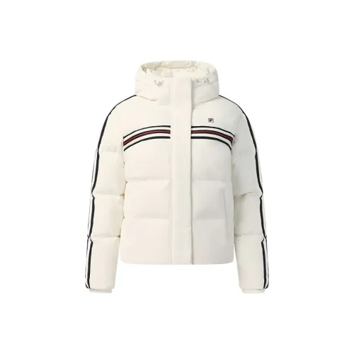 FILA HERITAGE Пуховик Женские Туманный Лотос Белый