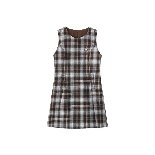 LEDIN Сиреневый Коричневый Женские Платья без рукавов