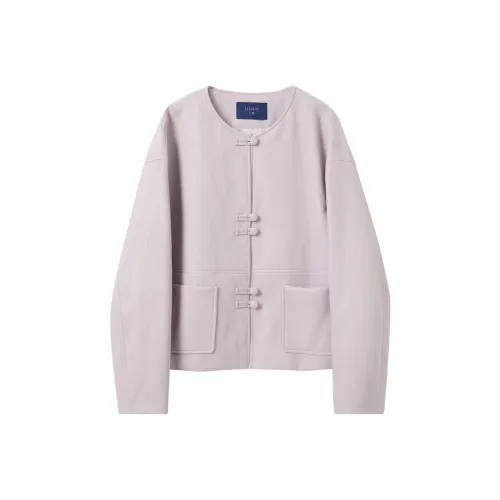 3COLOUR Таро Фиолетовый Женское Короткое Пальто