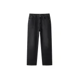 Деним, вымытый, черный, 98202