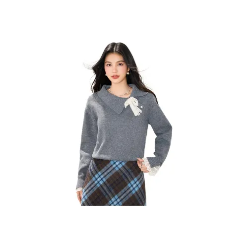 HIPHOPPUNKS Серый Женский Трикотаж