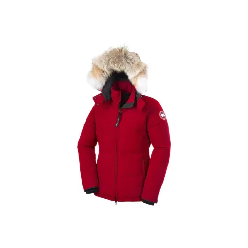 Canada Goose Chelsea Series Whitehouse пуховик PARKA пальто зимний женский красный