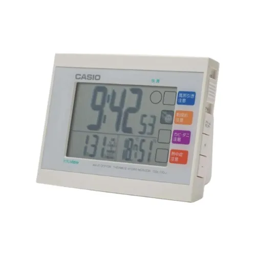 CASIO Радиоконтролируемый Механизм Смола Будильник Унисекс Серый