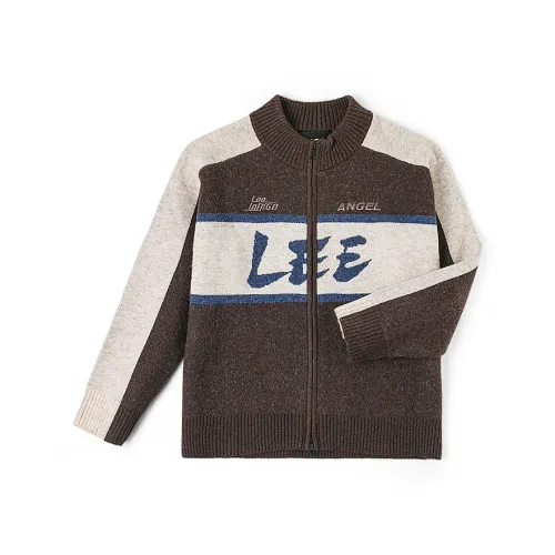 Lee Шоколадно-коричневые унисекс свитеры