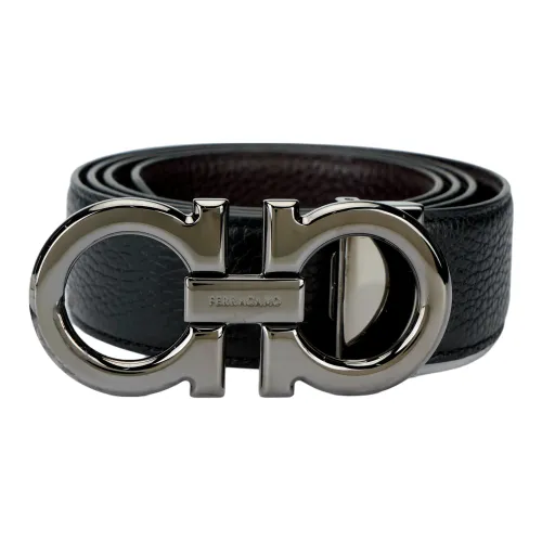 Ferragamo Ремни из коровьей кожи Мужской Черный