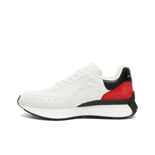 Alexander McQueen Sprint Runner Low Топ Повседневная обувь Мужская Белая