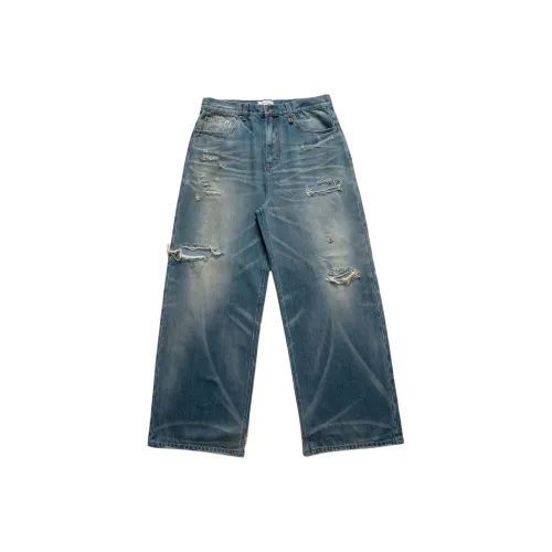 NOFAITH Blue Unisex Jeans NOFAITH Синий Унисекс Джинсы