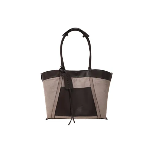 BEGOOER Microfiber Synthetic Leather Shoulder Bag Standard Women's Brown Coffee Brown Black БЕГООЕР Микрофибра Синтетическая Кожа Плечевая Сумка Стандартная Женская Коричневый Кофейный Коричневый Черный