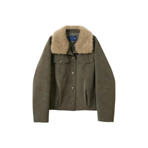 3COLOUR Moss Green Women's Down Jackets (Пуховики)