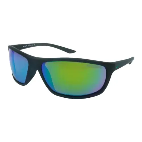 Nike Квадратные Солнцезащитные Очки Унисекс Черные Neptune Зеленые