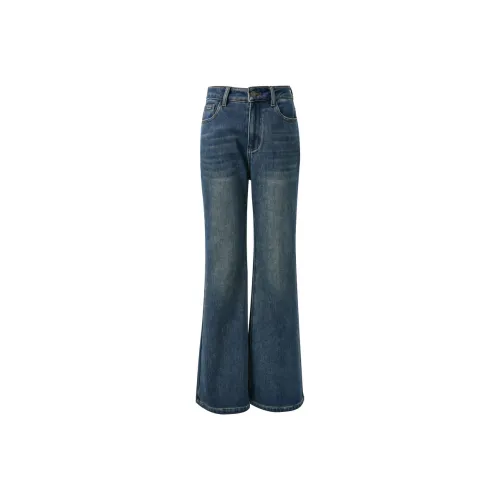 3COLOUR Морской синий Женские Джинсы