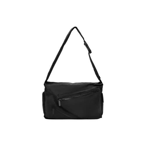 URBAN REVIVO Ткань Сумка через плечо Стандартная Мужская Черная