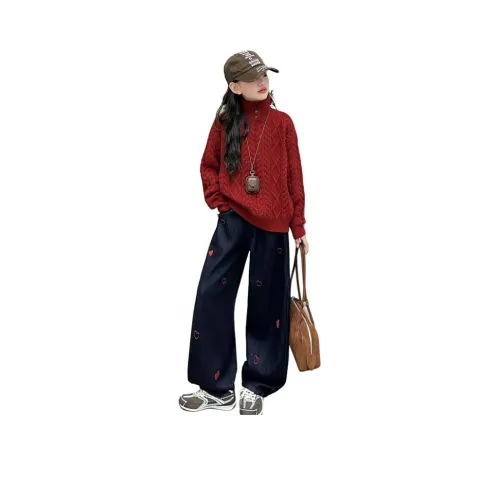 MUMUWU HOUSE Красный школьный возраст свитера