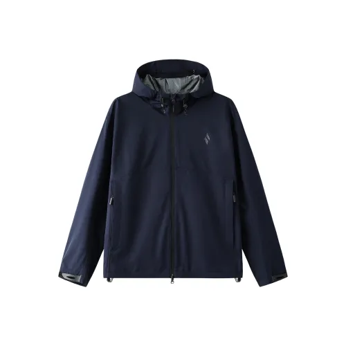 Skechers Дышащий Водонепроницаемый и Ветрозащитный Ветровка Унисекс