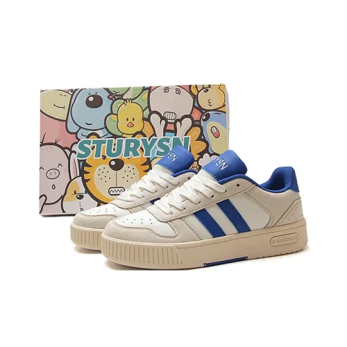 STUR YSN Устойчивые к истиранию противоскользящие низкие кеды для скейтбординга Женские Белые Королевский Синий