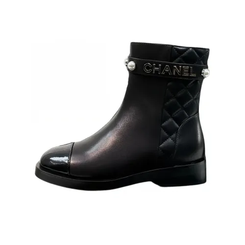 CHANEL Ботильоны Женские Черные