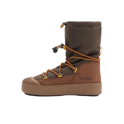 MOON BOOT Короткий сноубутс мужской коричневый