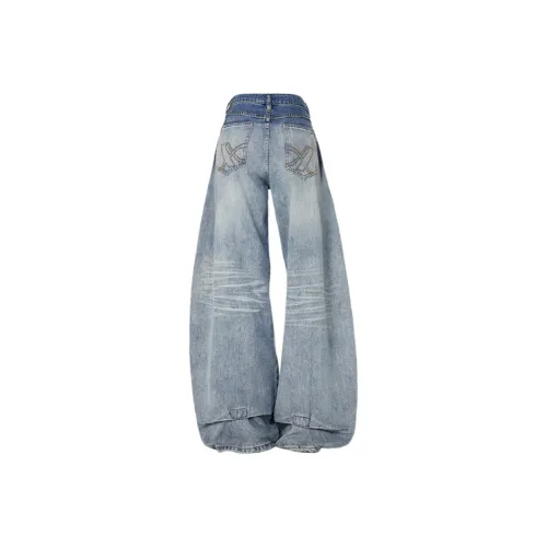 Source with u Светло-синие брюки Женские Джинсы