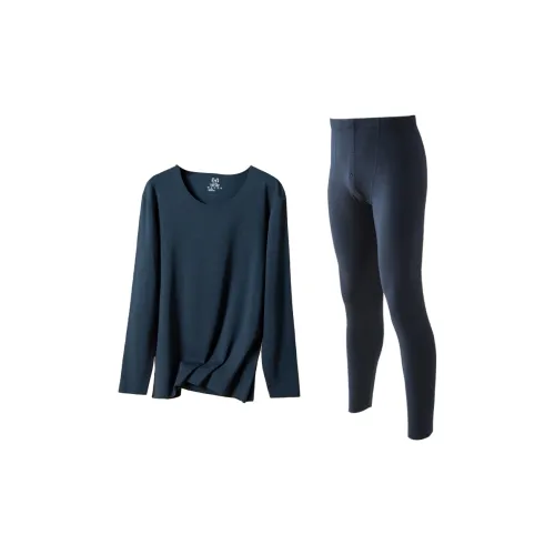 H YXIANG Термический комплект мужской Глубокое море синий