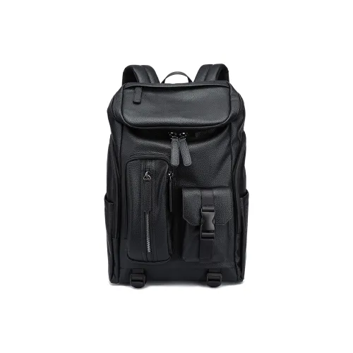 CARTELO ПУ (полиуретан) Рюкзак Стандартный Унисекс Черный Крокодил Черный Хаки