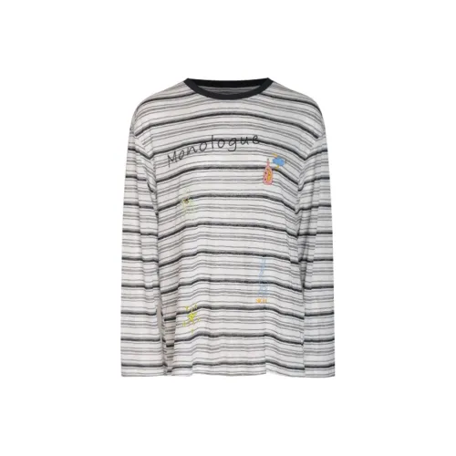 Little Pull Полосы Вышитые Женские T-рубашки