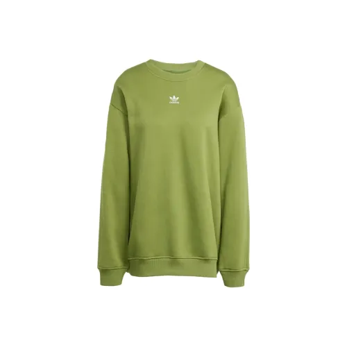 Adidas Essentials Свитшот Женский Оливково-зеленый