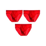 Красный, 3 упаковки, ледяной шелк