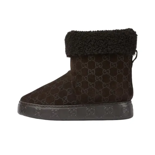 GUCCI Короткие сноубутсы женские черные